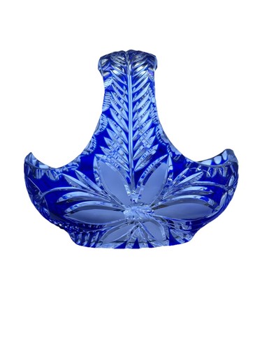 Blaue bleikristall schale - blaue, in