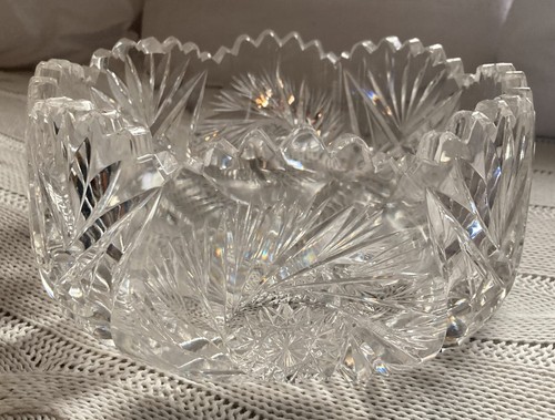 Vintage bleikristall schale - vintage,