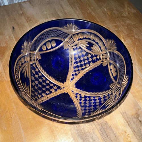 Kobaltblaue kristallschale - kristallschale, 18