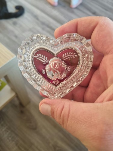 Herzförmige bleikristall - herzförmige, bleikristall-