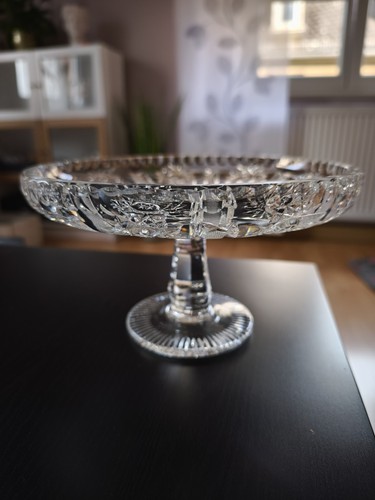 Bleikristall schale mit fuß - mit,