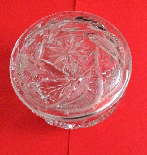 Bleikristallschale mit deckel - bleikristallschale,