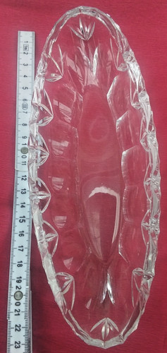 Kristall schale oval - kristall-schale,, 23cm