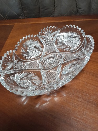 Bleikristall schale oval - schale,