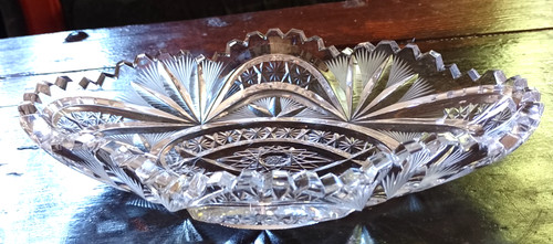 Bleikristall schale oval - schale,
