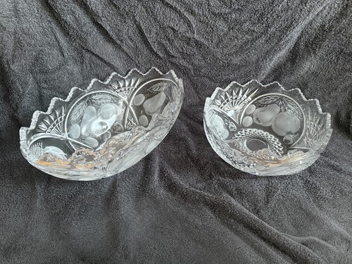 Altes bleikristall schalen - altes, set