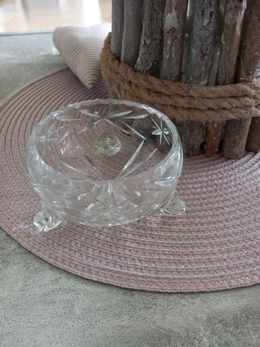 Kleine bleikristallschale mit - kleine,