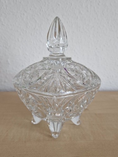 Bleikristall schale mit - -,