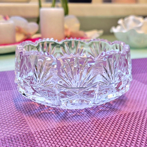 Vintage bleikristall schale - vintage,