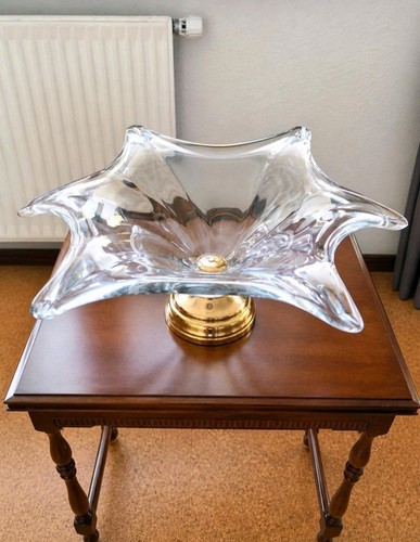 Große vintage kristallschale - große,