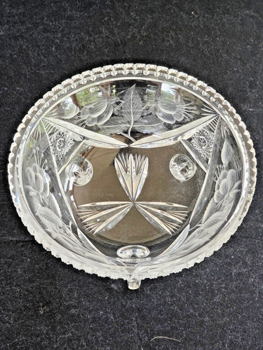 Vintage kristallschale - vintage, 3